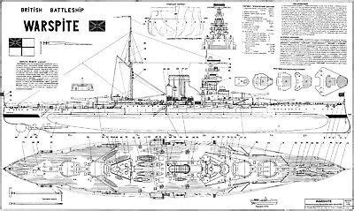 HMS Warspite ship plans